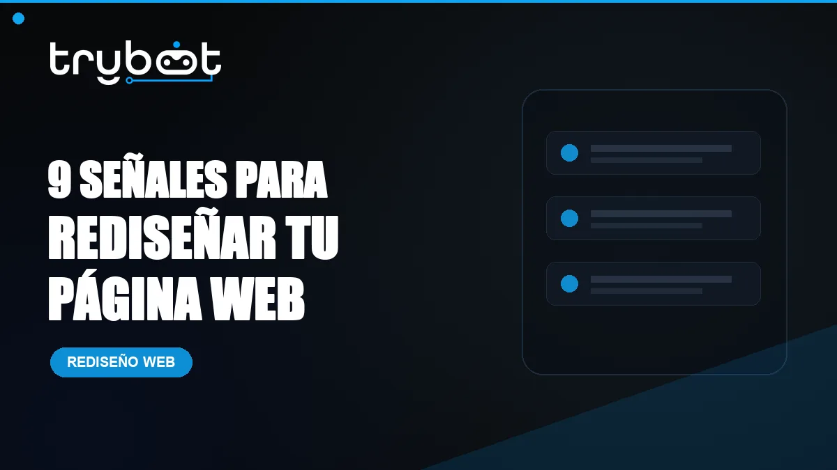 Señales para rediseñar una página web