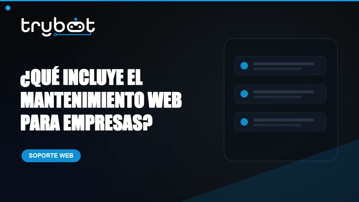 Qué incluye el mantenimiento web para empresas
